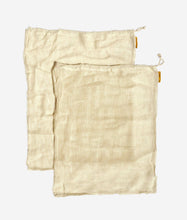 Load image into Gallery viewer, Set of XL GOTS Certified Organic Cotton Bags