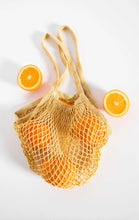 Load image into Gallery viewer, Botanical Dyed Organic Cotton Net Tote