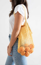 Load image into Gallery viewer, Botanical Dyed Organic Cotton Net Tote