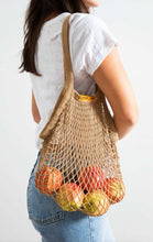 Load image into Gallery viewer, Botanical Dyed Organic Cotton Net Tote
