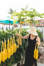 Load image into Gallery viewer, Botanical Dyed Organic Cotton Net Tote