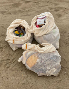 Set of XL GOTS Certified Organic Cotton Bags