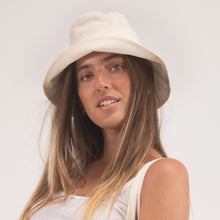 Load image into Gallery viewer, Hemp Bucket Hat in White