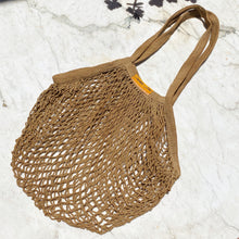 Load image into Gallery viewer, Botanical Dyed Organic Cotton Net Tote